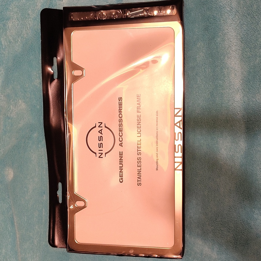 Official Nissan Stainless Steel License Frame